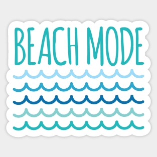 Funny Beach Mode Sticker